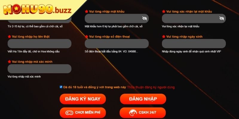 Đăng ký nohu90 1 Nền tảng uy tín và hợp pháp