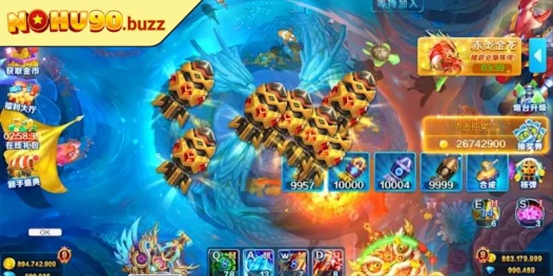 Ông Trùm Bắn Cá NOHU90 Đỉnh Cao Chinh Phục Game Thủ Việt 2 Tính năng và vũ khí đỉnh cao