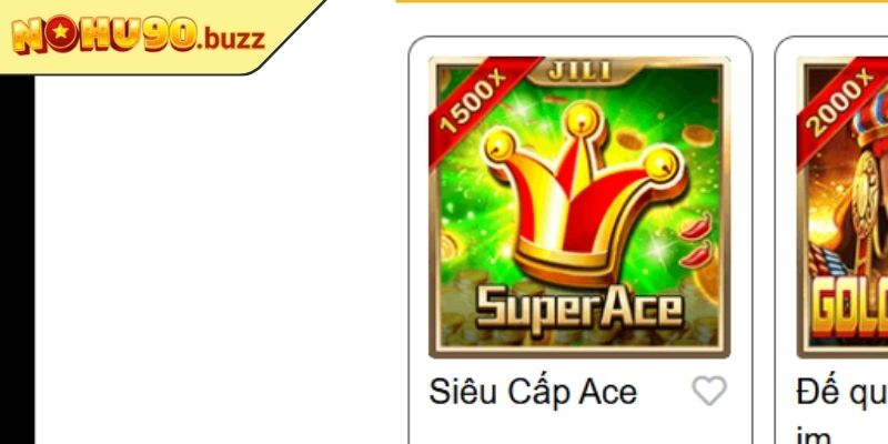 Sảnh JILI NOHU90 – Trải Nghiệm Slot Game Đỉnh Cao Hấp Dẫn 3 Mega Ace tích lũy cực đại